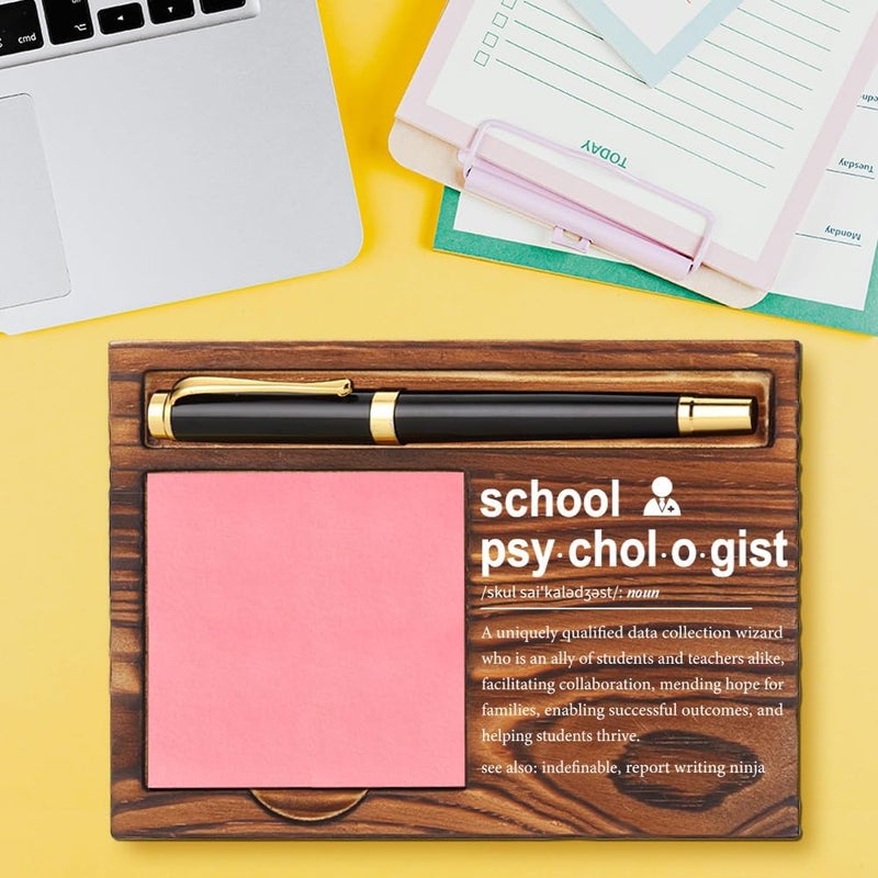CWGOTC School Psychologist Gifts, Thoughtful Thank You Appreciation Gift for School Psychologist, Graduation, Christmas, Birthday, Self-Stick Note Pad Holders YCB84 - Image 2